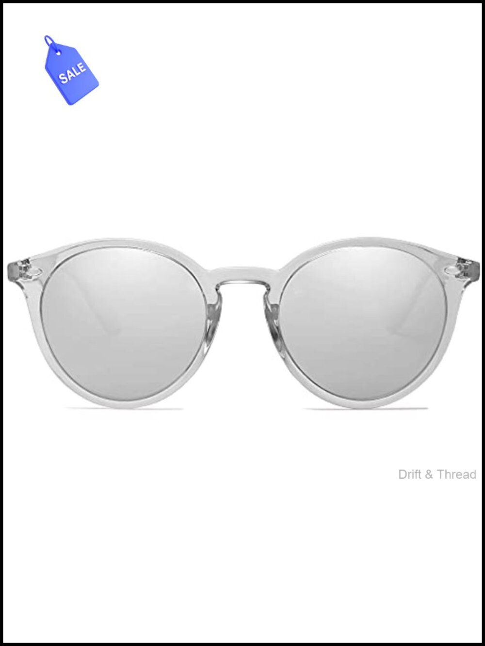 Retro Round Polarized Sunglasses UV400 TAC Lens Full-Frame Vintage Style